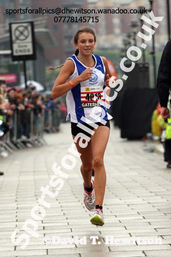 Girls Junior Great North Run. Photo: David T. Hewitson/Sports for All Pics